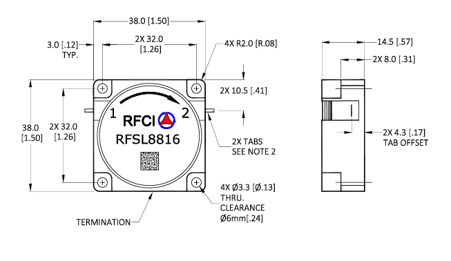RFCI RFSL8816 CW2.5-6.2GHz